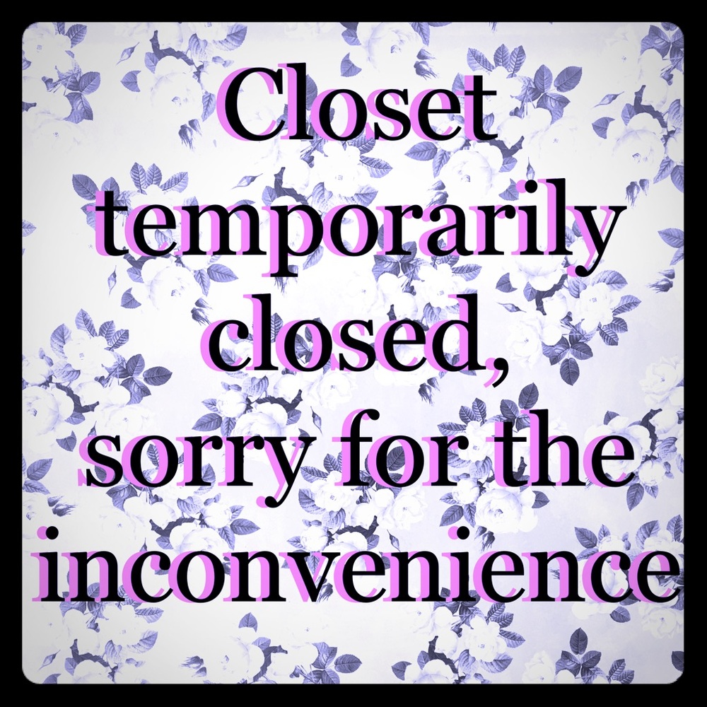 Closet closed temporarily for move.